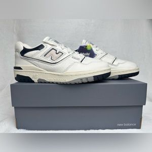 NEW BALANCE 55 - CREAM BLACK - SIZE 6(MENS) 7.5(WOMENS)